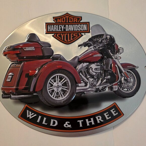 Harley Davidson Wall Sign 15.5" x 13" - Picture 1 of 5
